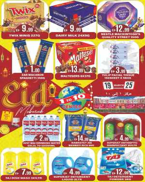 1 to 10 Center Dubai | Eid Mubarak Sale & Grocery Offers Mar 19-25 In 1to10 Center Dubai